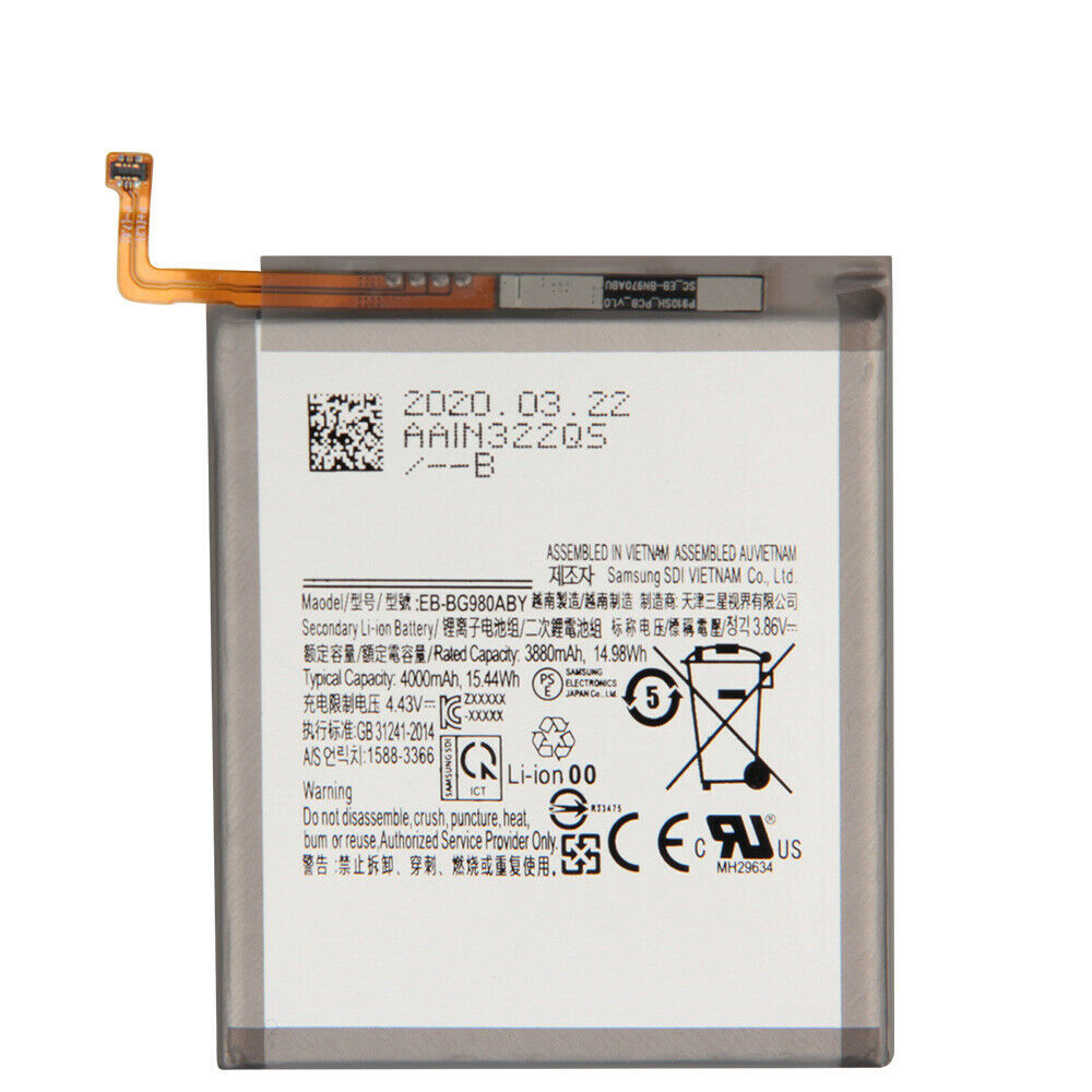 Batería para SAMSUNG Notebook-3ICP6/63/samsung-Notebook-3ICP6-63-samsung-EB-BG980ABY